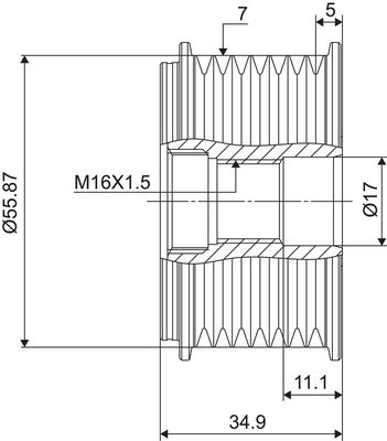 Alternator Freewheel Clutch VALEO NEW SPARE PART