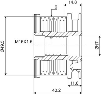 Alternator Freewheel Clutch VALEO NEW SPARE PART