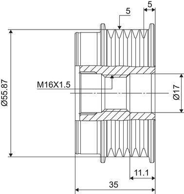 Alternator Freewheel Clutch VALEO NEW SPARE PART