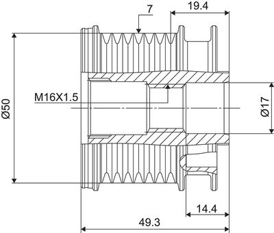 Alternator Freewheel Clutch VALEO NEW SPARE PART