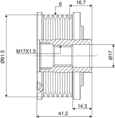 Alternator Freewheel Clutch VALEO NEW SPARE PART