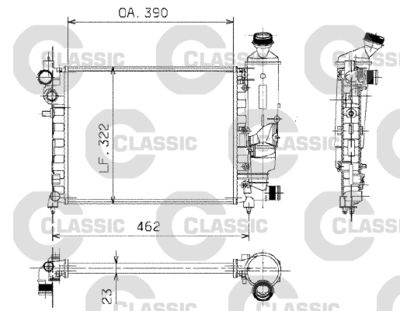 Radiator, engine cooling