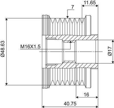 Alternator Freewheel Clutch VALEO NEW SPARE PART