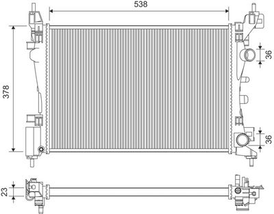 Radiator, engine cooling