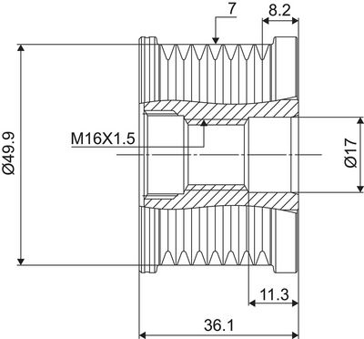 Alternator Freewheel Clutch VALEO NEW SPARE PART