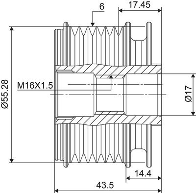 Alternator Freewheel Clutch VALEO NEW SPARE PART