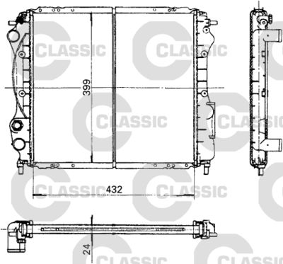 Radiator, engine cooling