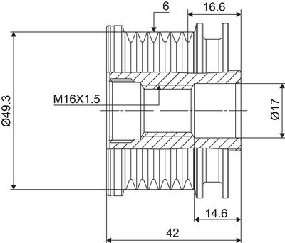 Alternator Freewheel Clutch VALEO NEW SPARE PART