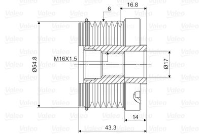 Alternator Freewheel Clutch VALEO NEW SPARE PART