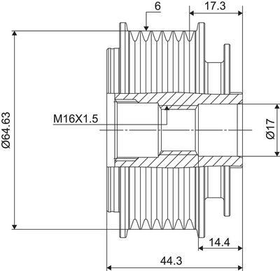 Alternator Freewheel Clutch VALEO NEW SPARE PART